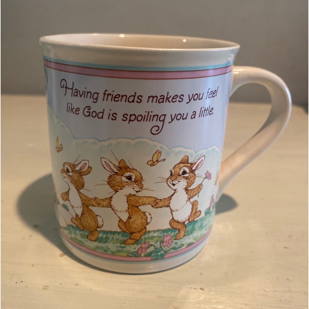 Vintage 1986 Hallmark Mug Mates Friendship Cup